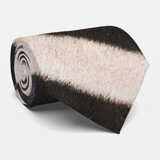 ZEBRA HUID STROPDAS (Opgerold)