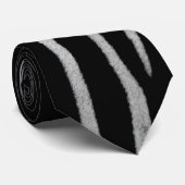 Zebra huid stropdas (Opgerold)