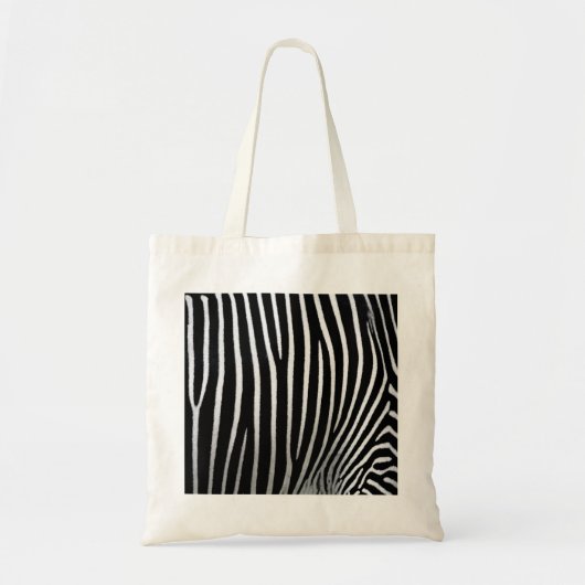 Zebra huid tote bag (Voorkant)