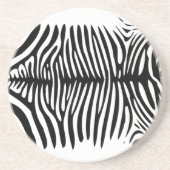 Zebra huid zandsteen onderzetter (Voorkant)