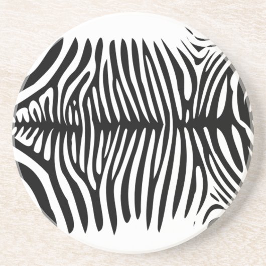 Zebra huid zandsteen onderzetter (Voorkant)