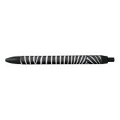 Zebra huid zwarte inkt pen (Voorkant)