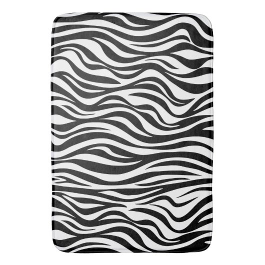 Zebra huidafdruk badmat (Voorkant Verticaal)