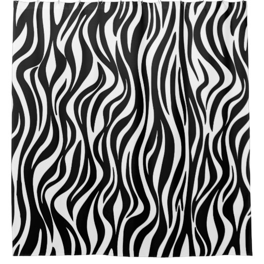 Zebra huidafdruk douchegordijn (Voorkant)