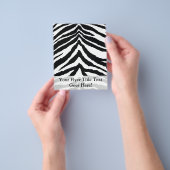 Zebra huidafdruk flyer (Hand)