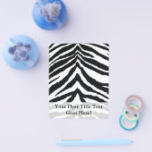 Zebra huidafdruk flyer (Enkel)