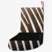 Zebra huidafdruk kleine kerstsok (Achterkant)