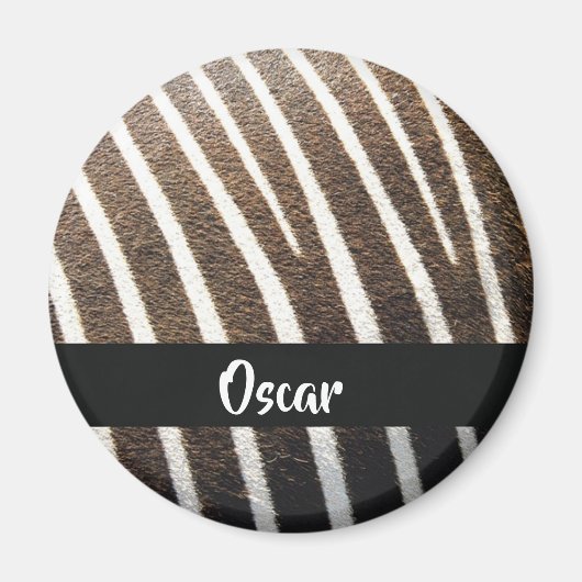 Zebra huidafdruk magneet (Voorkant)