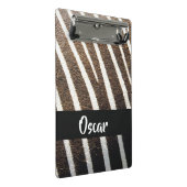 Zebra huidafdruk mini klembord (Schuin)