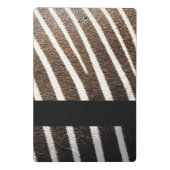Zebra huidafdruk mini klembord (Achterkant)