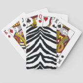 Zebra huidafdruk pokerkaarten (Achterkant)