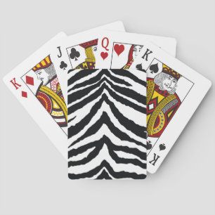 Zebra huidafdruk pokerkaarten