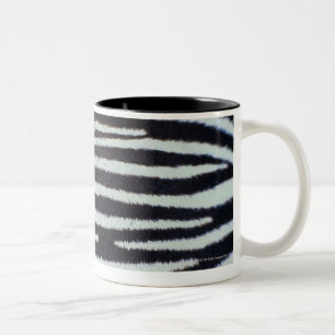 Zebra huidoppervlak tweekleurige koffiemok