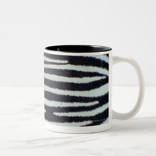 Zebra huidoppervlak tweekleurige koffiemok (Rechts)