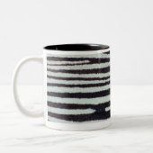 Zebra huidoppervlak tweekleurige koffiemok (Links)
