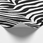 Zebra huidpatroon cadeaupapier (Hoek)