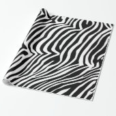 Zebra huidpatroon cadeaupapier (Uitgerold)