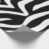 Zebra huidpatroon cadeaupapier (Hoek)