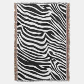 Zebra huidpatroon deken (Voorkant Verticaal)