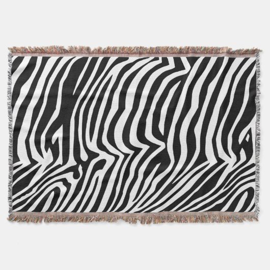 Zebra huidpatroon deken (Voorkant)