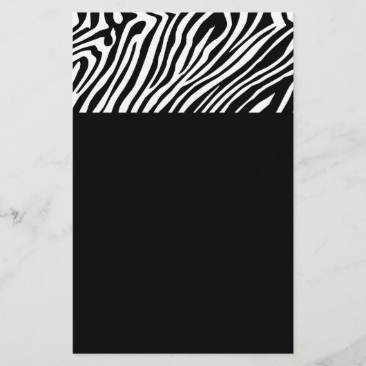 Zebra huidpatroon flyer (Voorkant)