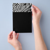 Zebra huidpatroon flyer (Hand)