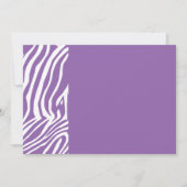 Zebra huidpatroon kaart (Achterkant)