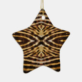 Zebra huidpatroon keramisch ornament (Rechts)