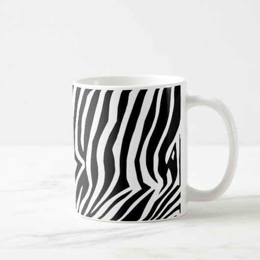 Zebra huidpatroon koffiemok (Rechts)