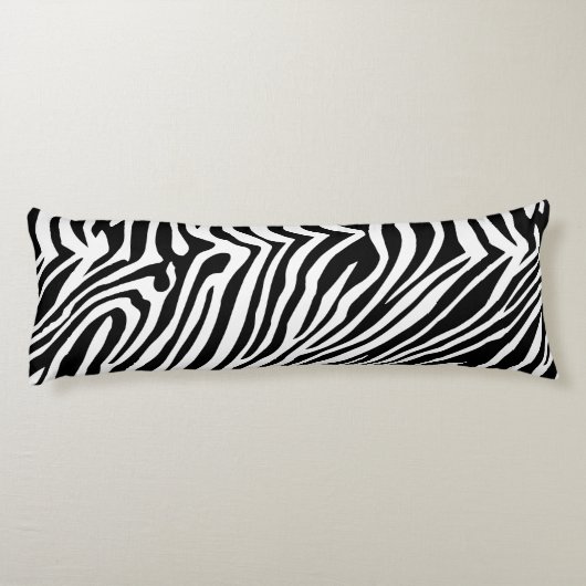 Zebra huidpatroon lichaamskussen (Achterkant)