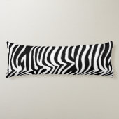 Zebra huidpatroon lichaamskussen (Voorkant)