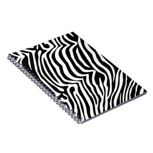 Zebra huidpatroon notitieboek (Rechterzijde)