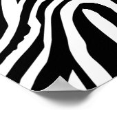 Zebra huidpatroon poster (Hoek)