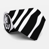 Zebra huidpatroon stropdas (Opgerold)
