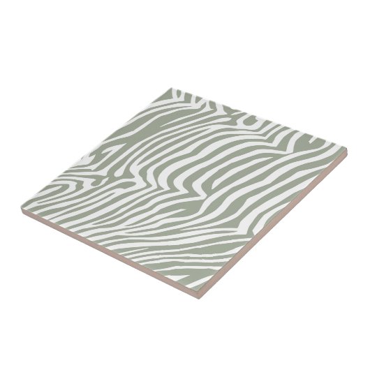 Zebra huidpatroon tegeltje (Zijkant)