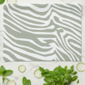 Zebra huidpatroon theedoek (Gevouwen)
