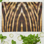 Zebra huidpatroon theedoek (Gevouwen)