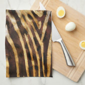 Zebra huidpatroon theedoek (Quarter Fold)