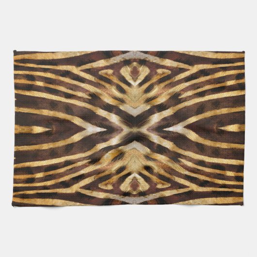 Zebra huidpatroon theedoek (Horizontaal)