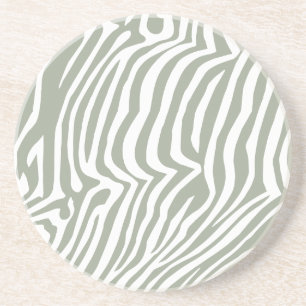 Zebra huidpatroon zandsteen onderzetter