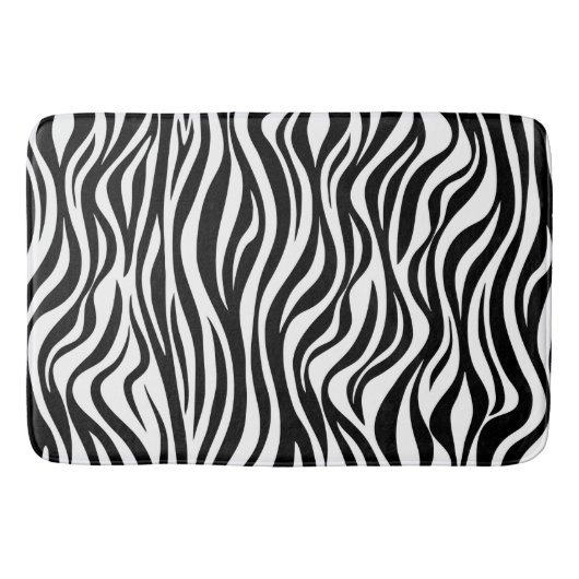 Zebra Huidprint Badmat (Voorkant)