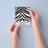 Zebra Huidprint Flyer (Hand)