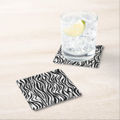 Zebra Huidprint Kartonnen Onderzetters (Insitu)