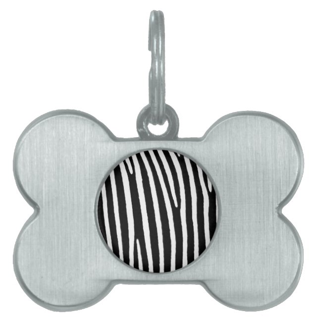 Zebra Huisdieren Naamplaatje (voorkant)