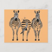ZEBRA HUMOR BRIEFKAART (Voorkant)