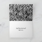 Zebra Humor voor heupvervangende operatie Kaart (Binnen)