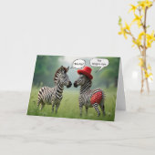 Zebra Humor voor heupvervangende operatie Kaart (Gele Bloem)