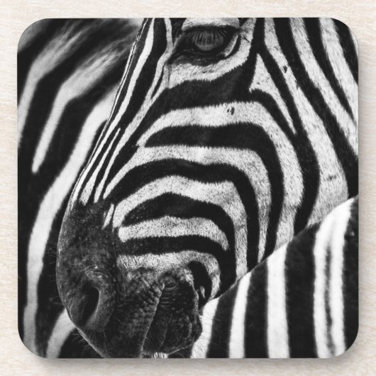 Zebra-illusie Bier Onderzetter (Voorkant)