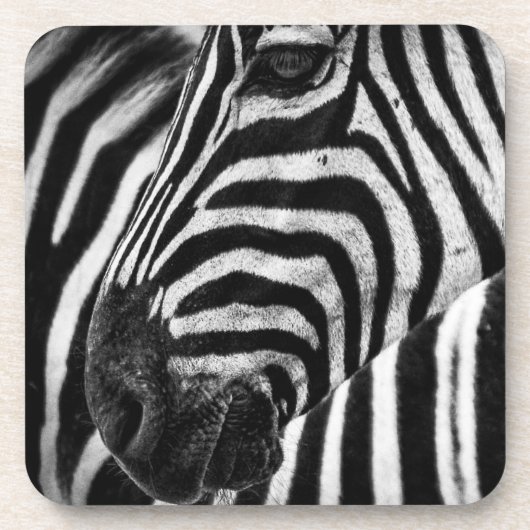 Zebra-illusie Bier Onderzetter (Voorkant)