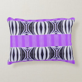 Zebra Illusion - Modern Abstrakt Purple Lilac Accent Kussen